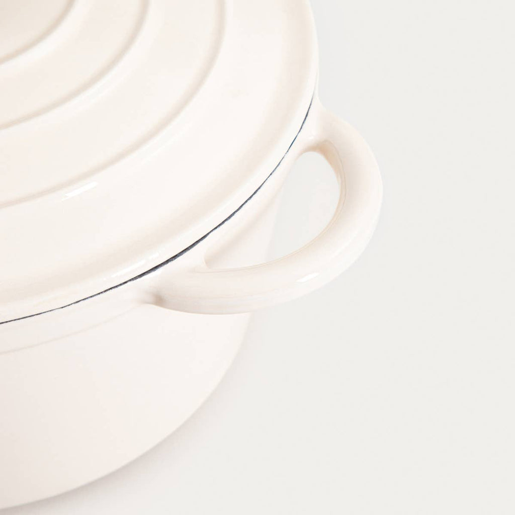 Cocotte en fonte | ANDREAS | beige traditionnelle 4 L