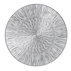 Set de table, plastique, argenté