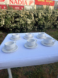 Service à Café Perles - 12 pièces en mélamine - 6 tasses & 6 soucoupes - À commander seul
