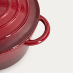 Cocotte en fonte | ANDREAS | ombré traditionnel bordeaux 4 L