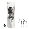 Ensemble de couverts 16 pièces - Acier inoxydable blanc