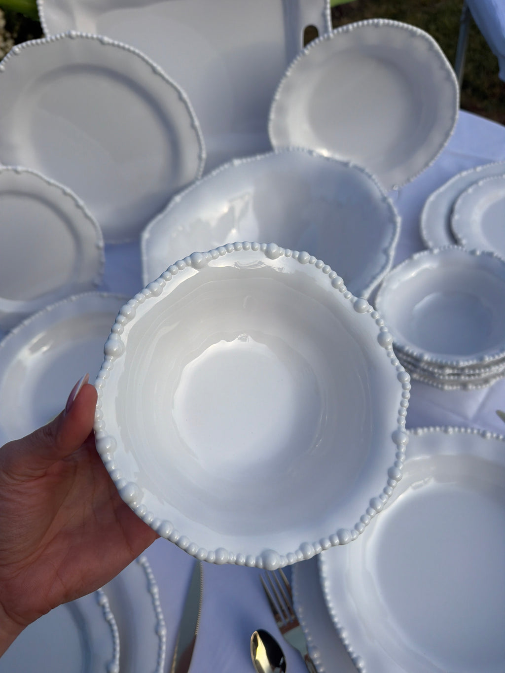 Service à Vaisselle Perles - 26 pièces en mélamine - À commander seul