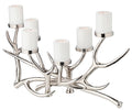 EDZARD Chandelier James (hauteur 25 cm, longueur 45 cm), nickelé