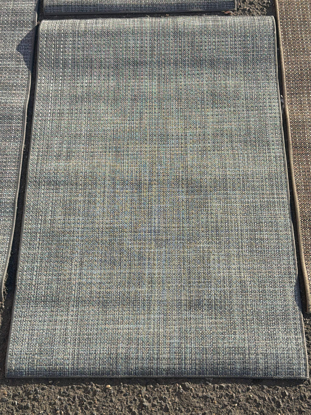 Nouveau Tapis plastique 60x90 BEIGE-TAUPE-BLANC-GRIS