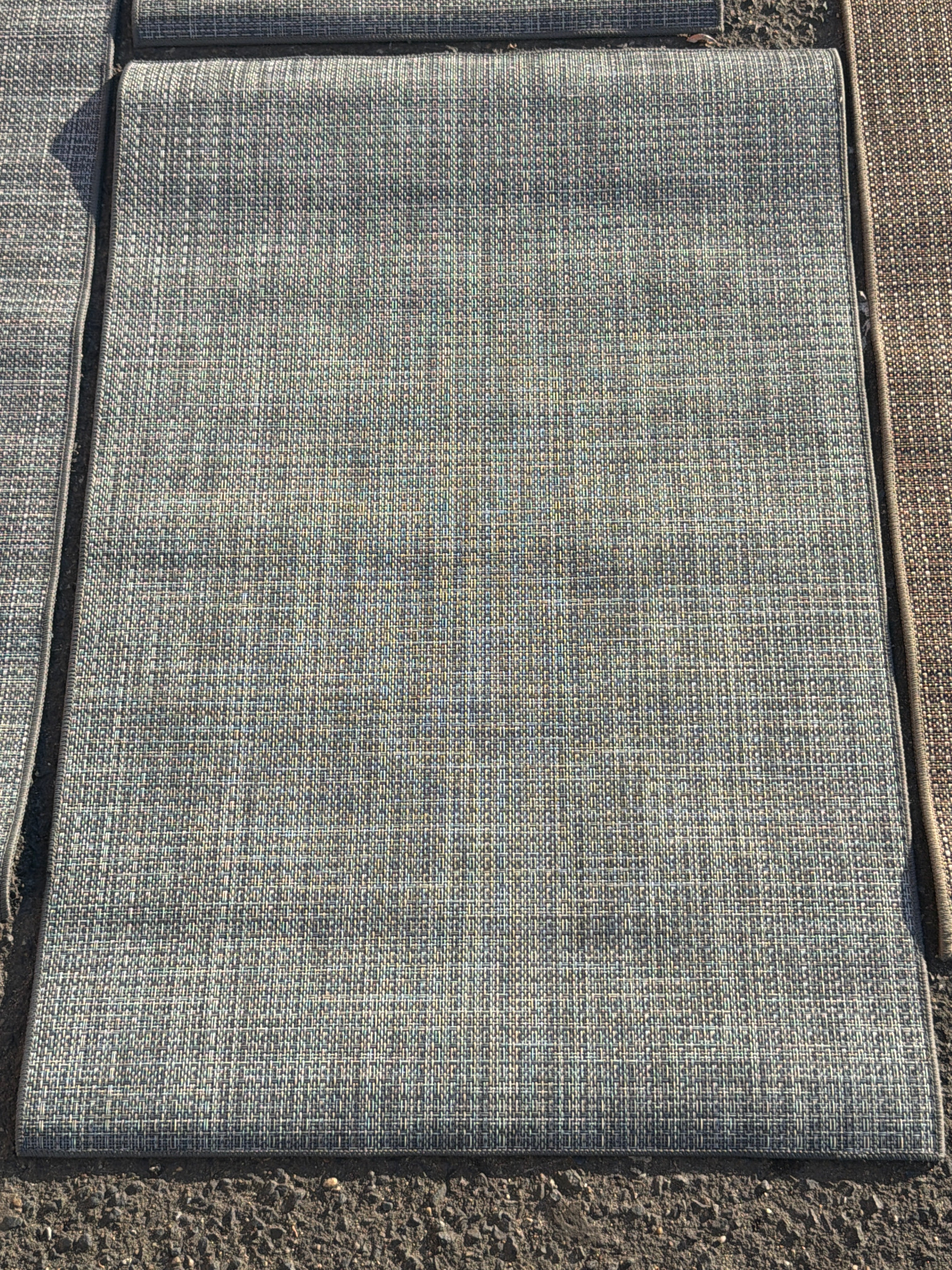 Nouveau Tapis plastique 60x90 BEIGE-TAUPE-BLANC-GRIS