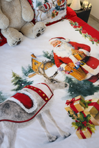 Housse de couette 200x200 - noël NADIA 2025 - 100%Coton