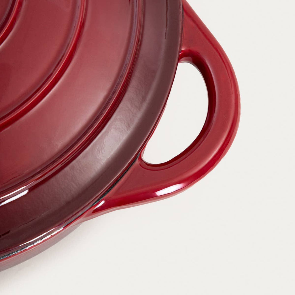 Cocotte en fonte | ANDREAS | ombré plat bordeaux 2,5 l
