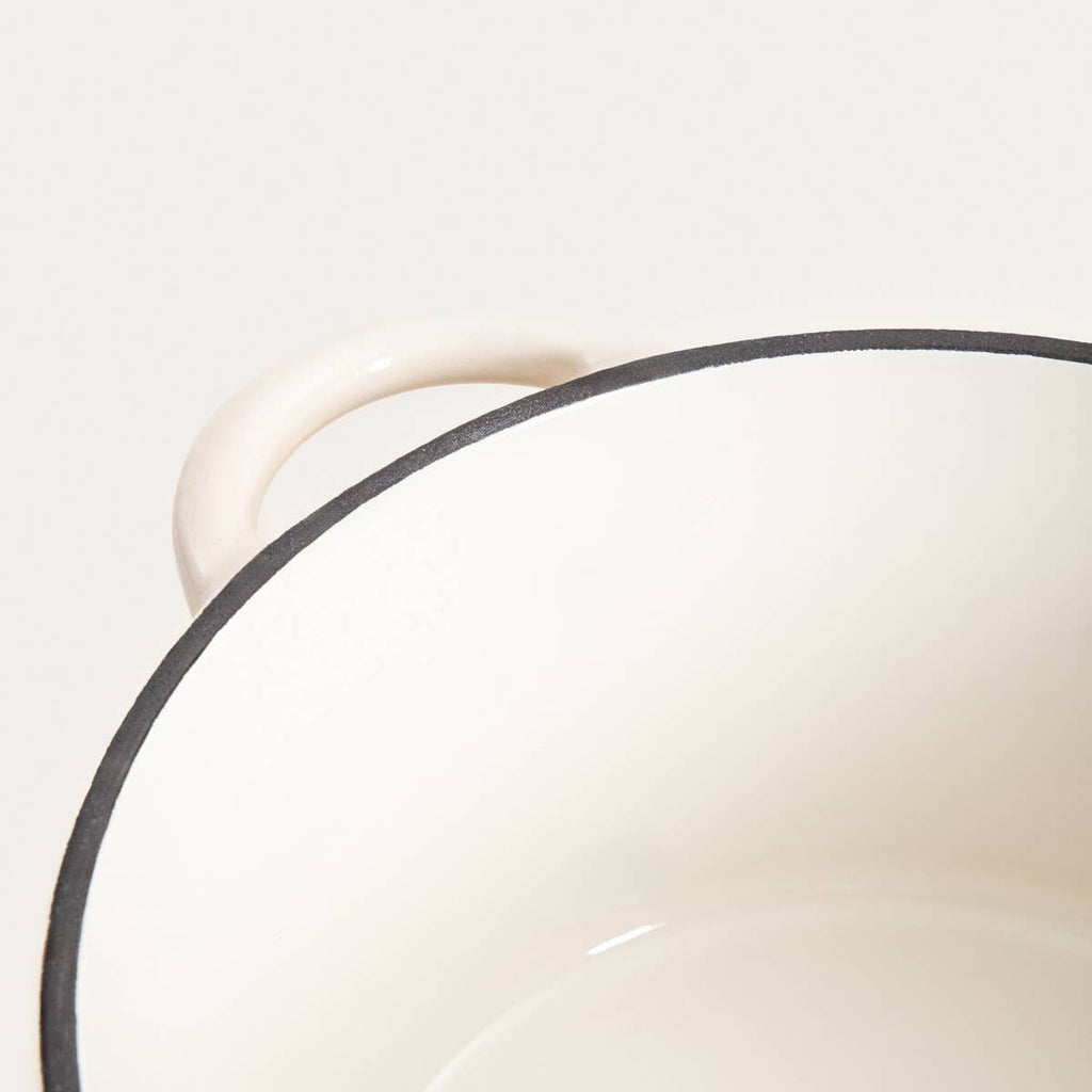 Cocotte en fonte | ANDREAS | beige traditionnelle 4 L