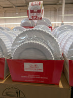 50 pièces enssemble d’assiettes Perles Réutilisable en plastique