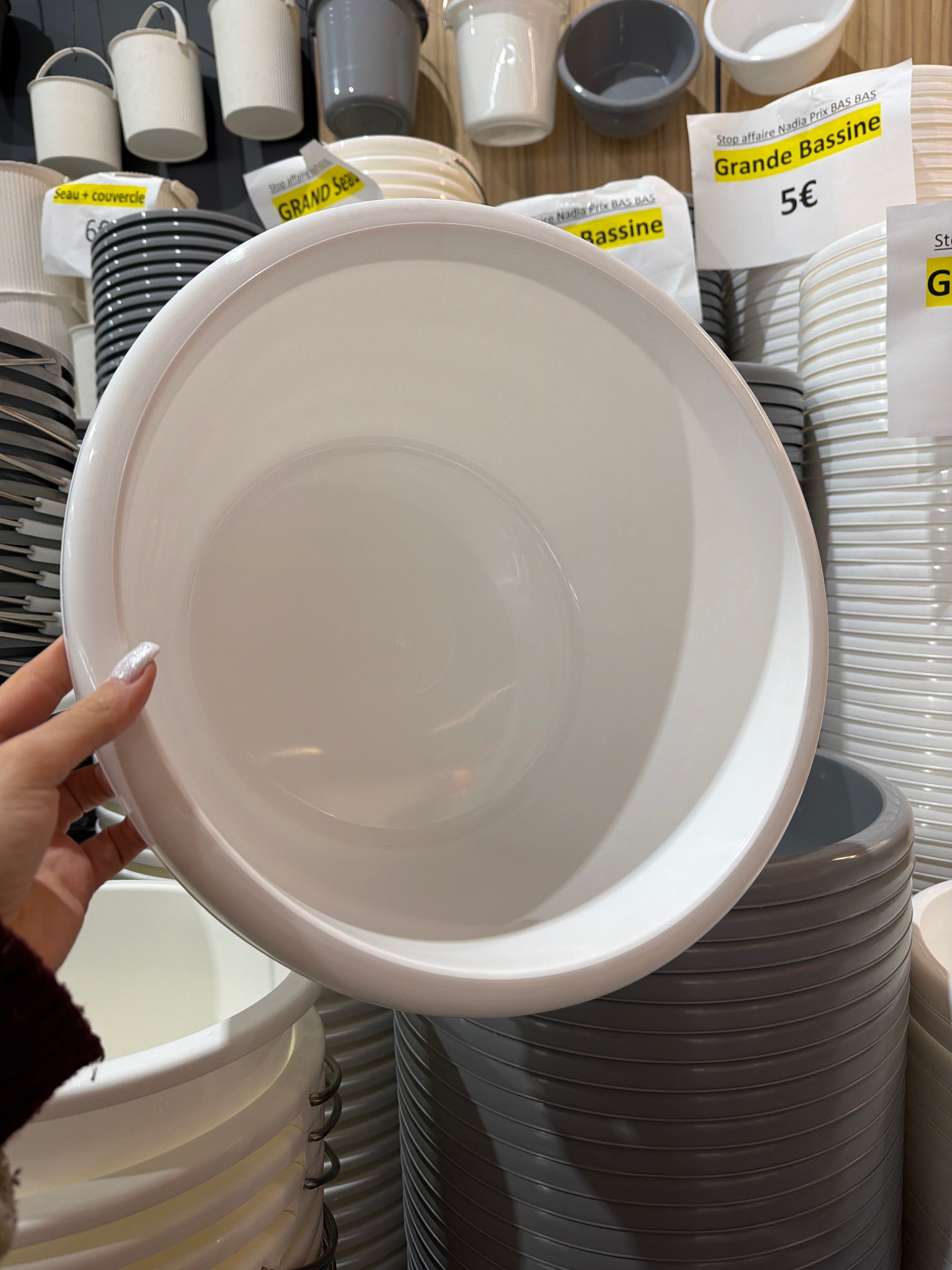 Grande bassine plastique