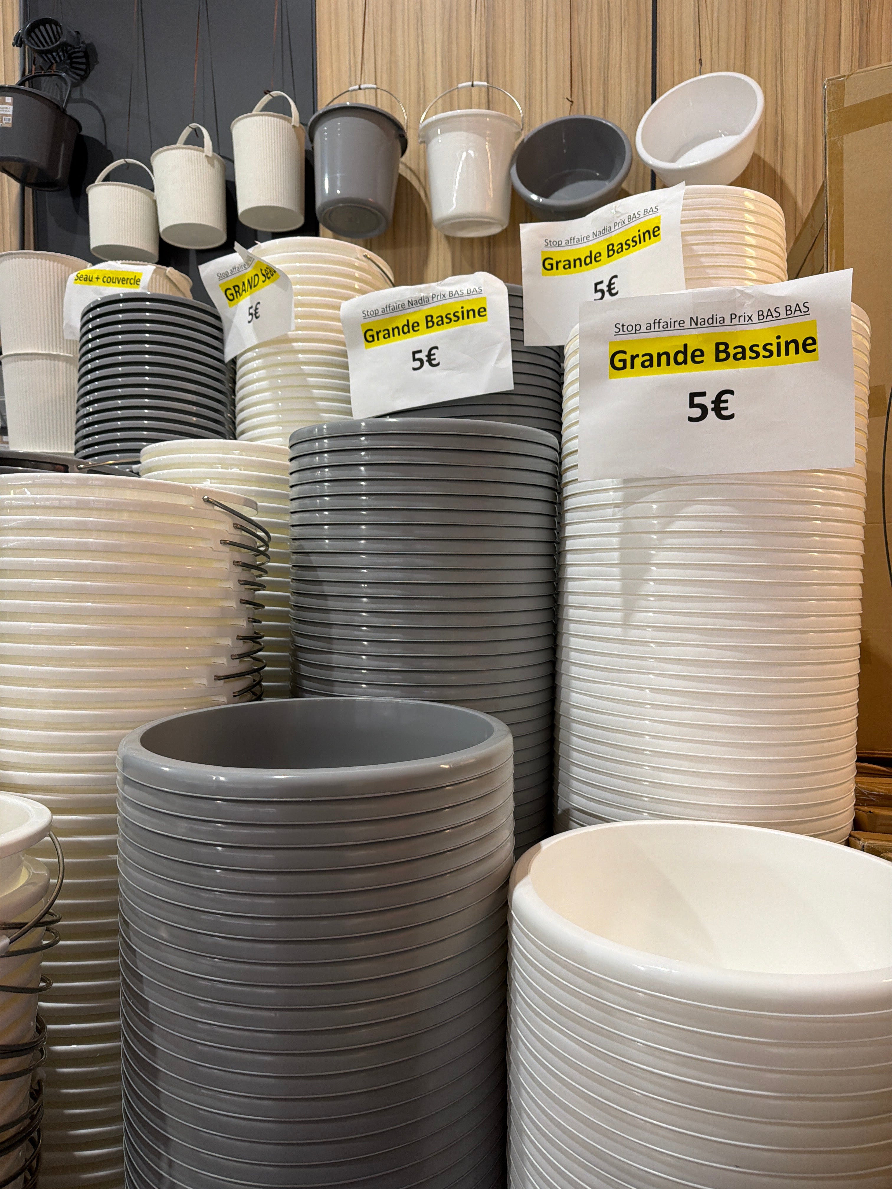 Grande bassine plastique