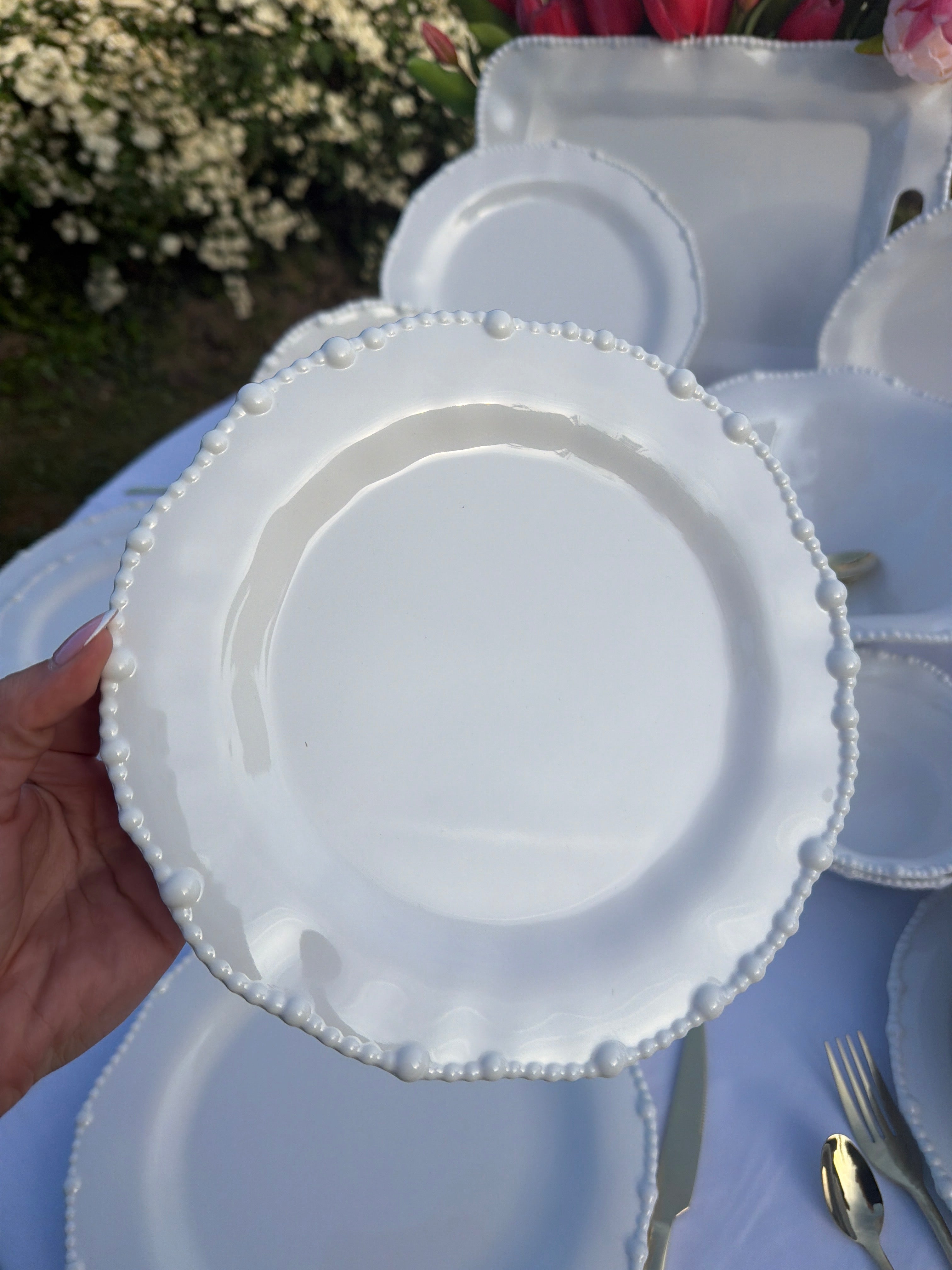Service à Vaisselle Perles - 26 pièces en mélamine - À commander seul
