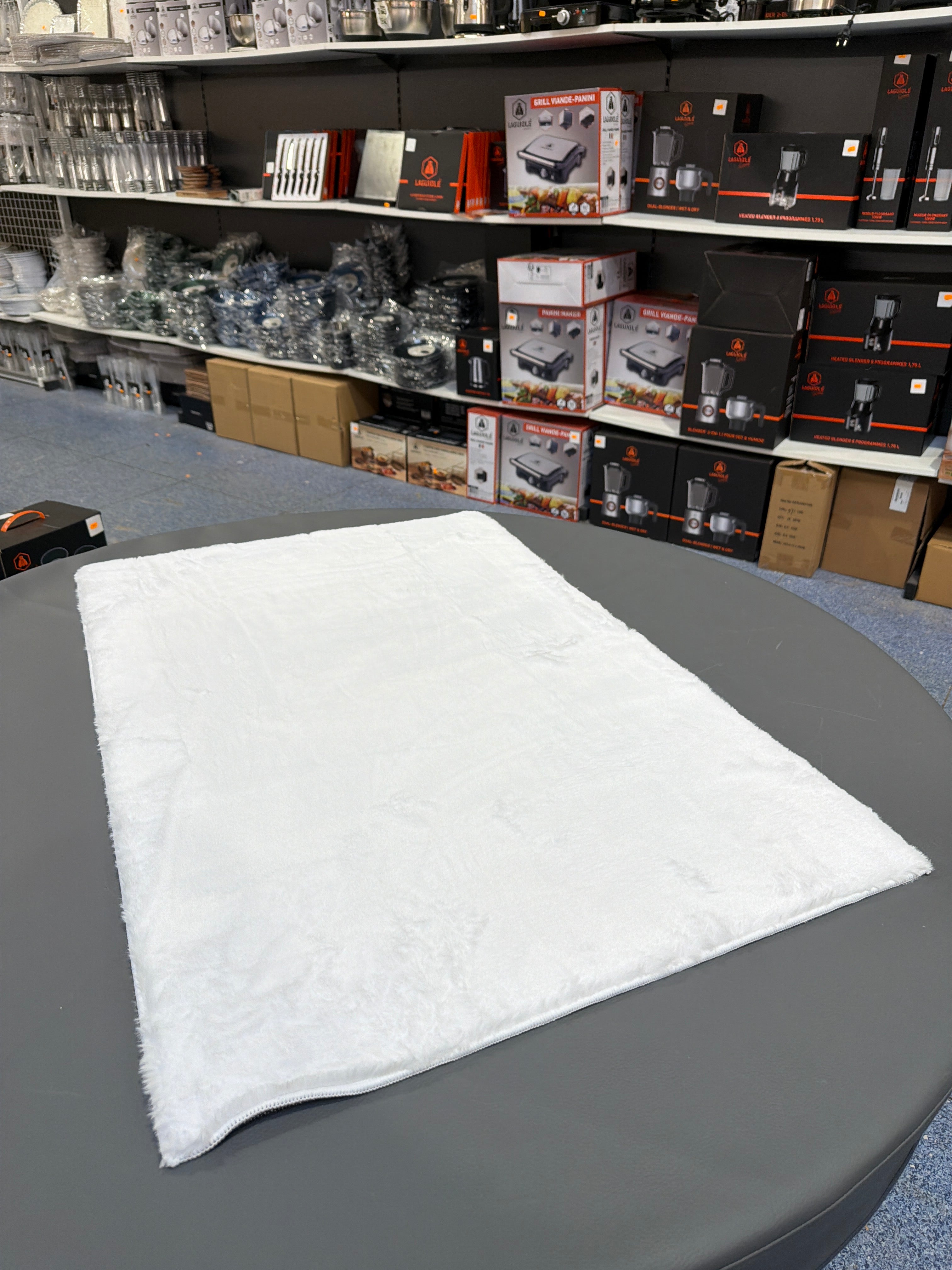 Tapis doux blanc 60x90cm