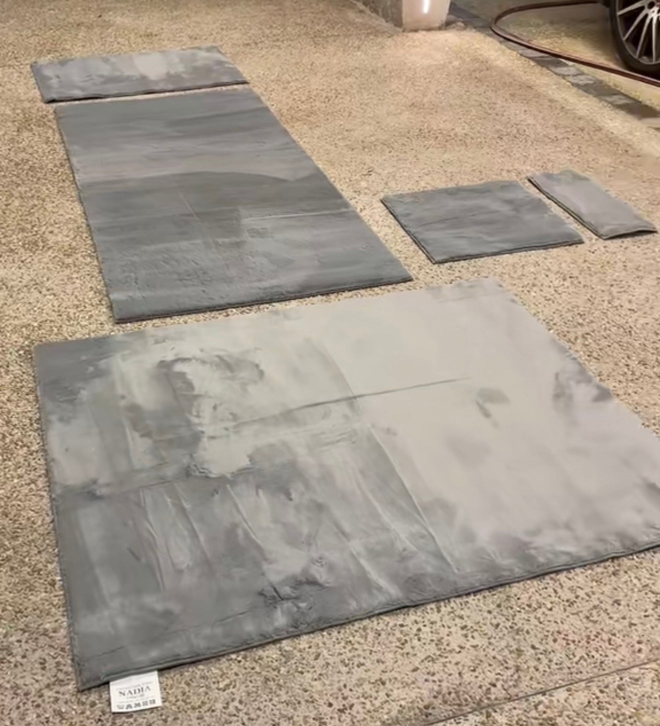 Jeu de tapis doux à poils 5m90