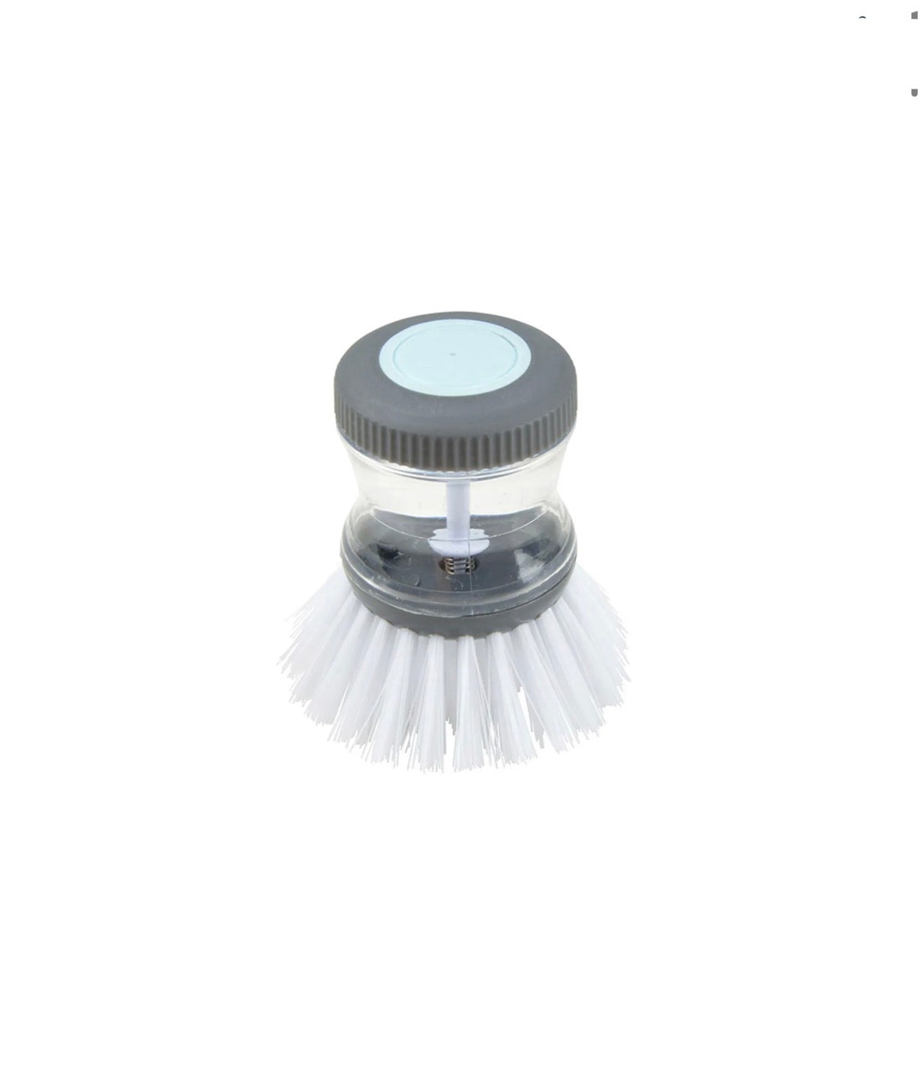 Brosse vaisselle à réservoir gris anthracite H 9cm