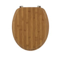Abattant WC bois bambou foncé 37x44cm