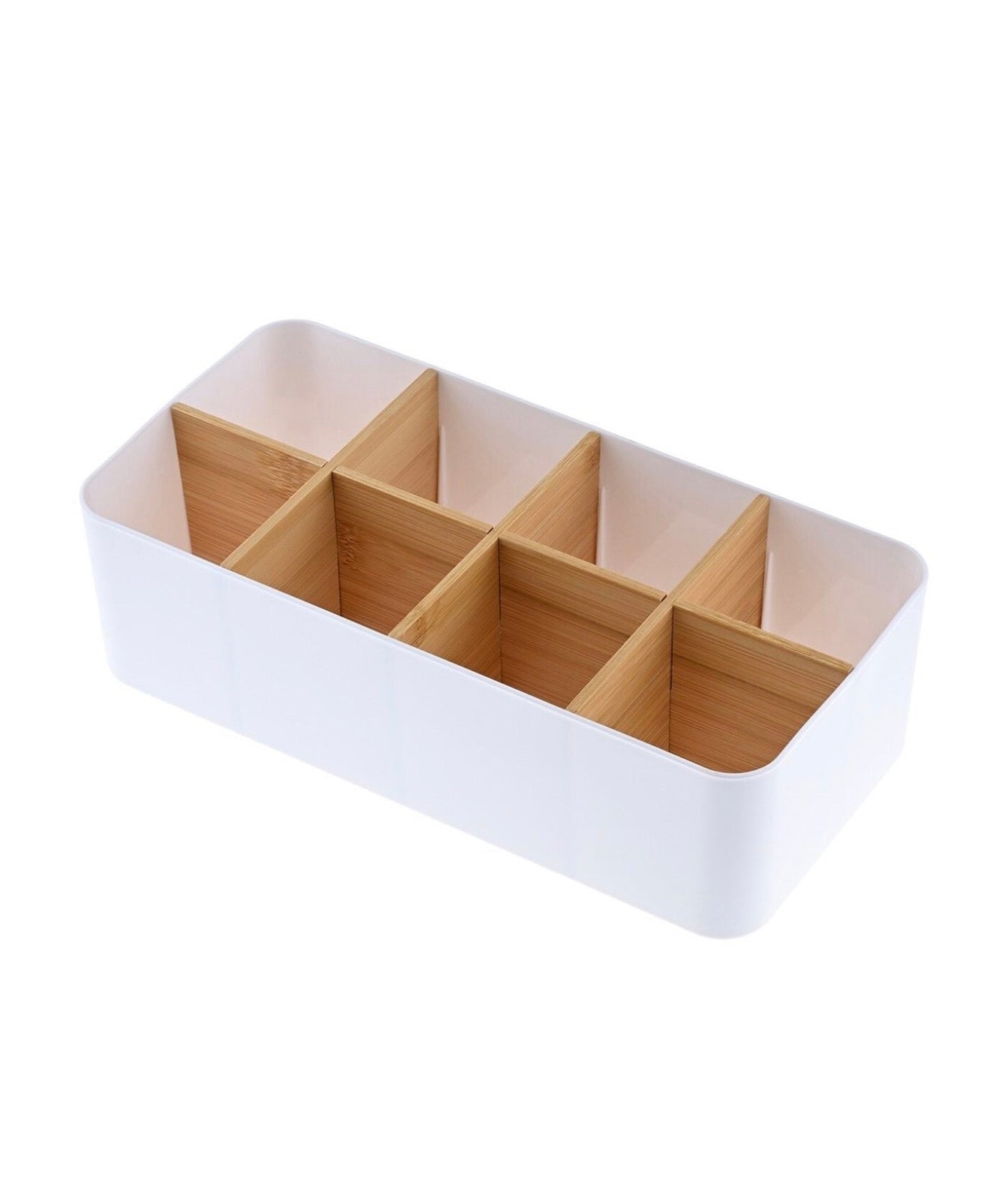 Organisateur blanc - bambou