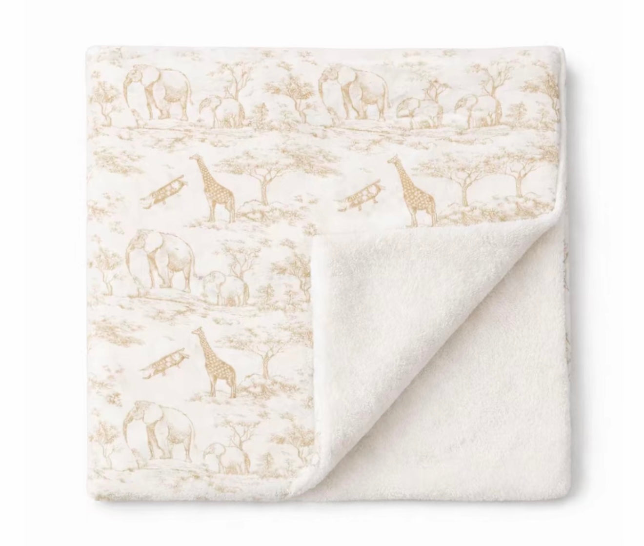 Plaid enfant Beige Inspiration Toile de Jouy