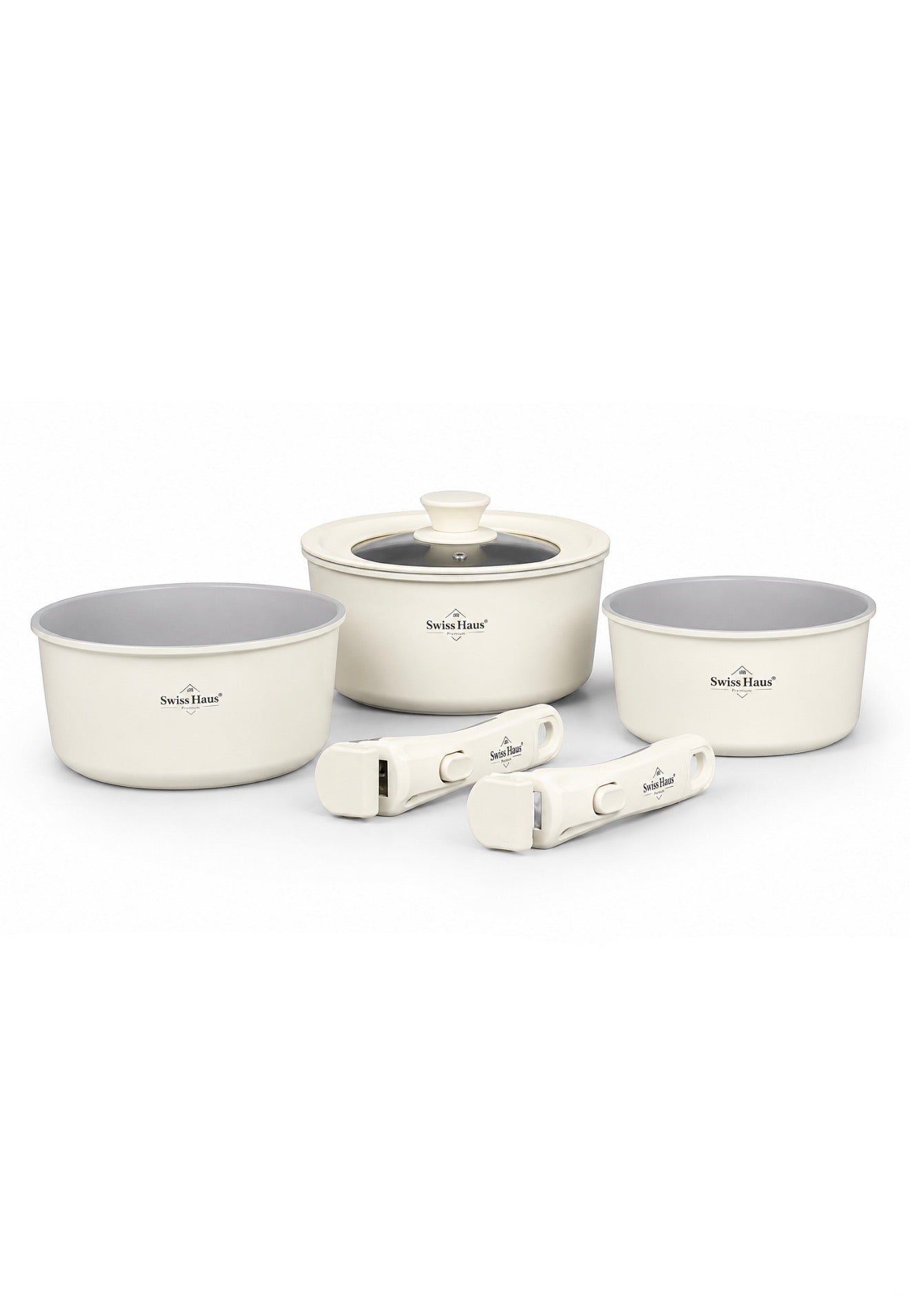 Batterie de cuisine 6 pièce - Crème