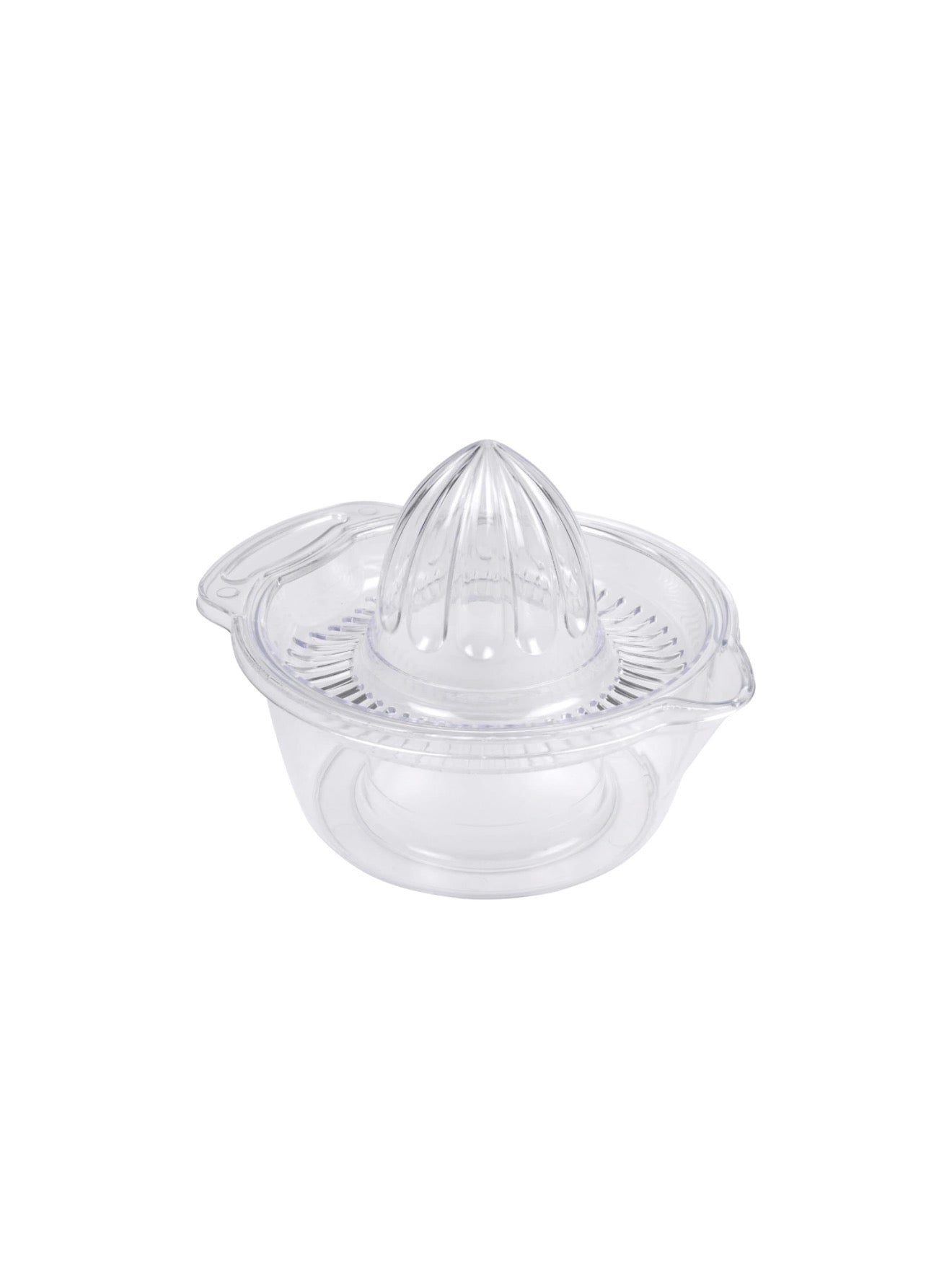 Presse Agrumes Emboitable Plastique 16 × H11 cm - Transparent