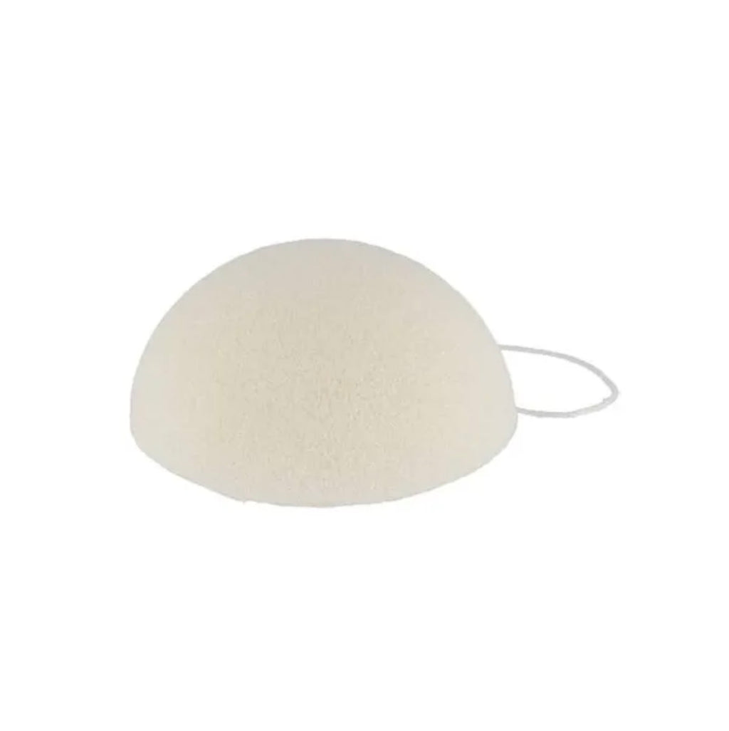 Éponge Konjac forme ronde blanc
