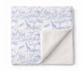 Plaid enfant Bleu Inspiration Toile de Jouy