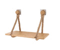 Etagere bambou + lanieres simili cuir sur sticker ou a fixer - Corde /bambou (Copie)
