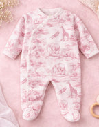 Pyjamas inspiration toile de Jouy 0/3 mois