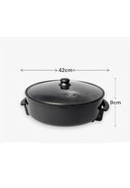 Casserole électrique avec couvercle -  42cm - 1500w