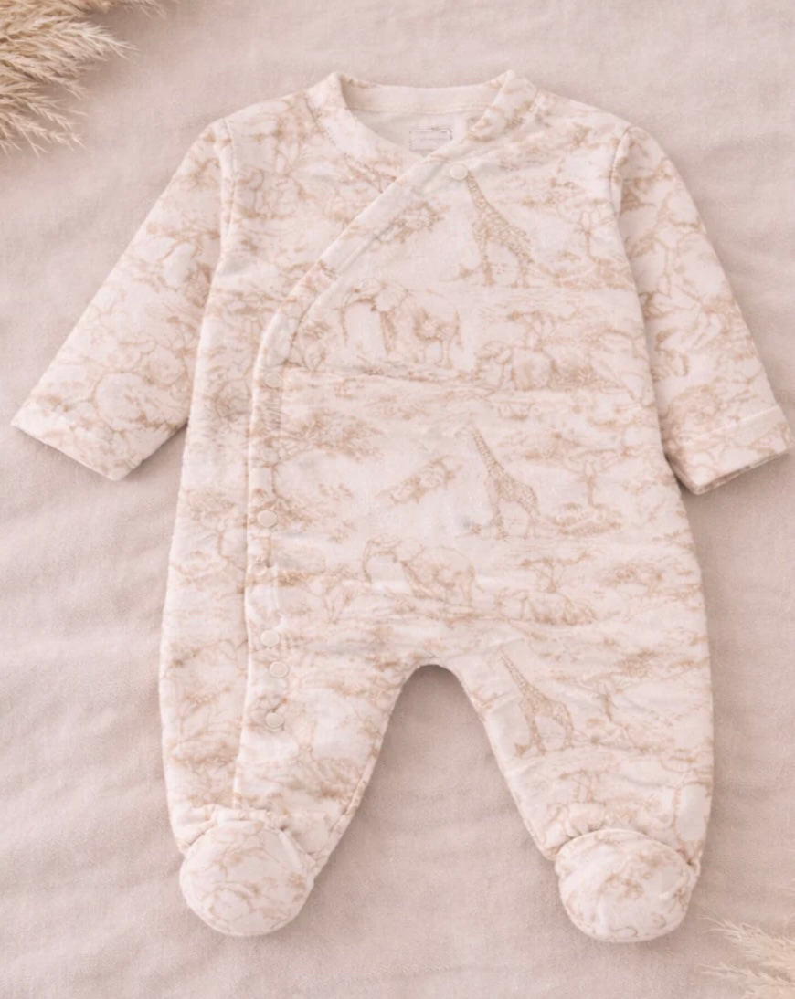 Pyjamas inspiration toile de Jouy 0/3 mois