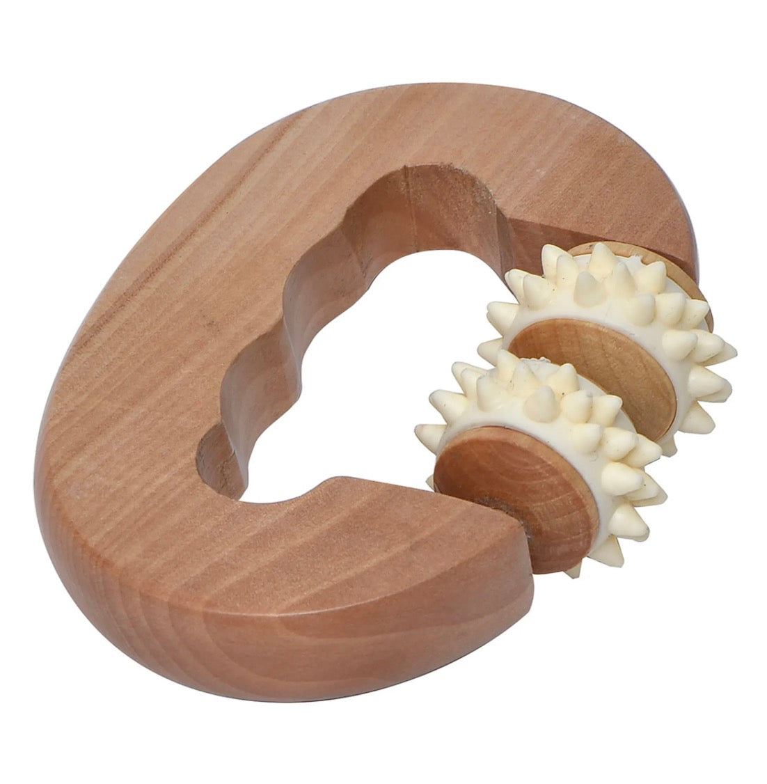 Rouleau de massage corps bois 9x15,5x3,5cm