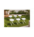 6x Tabourets Pliants - BLANC