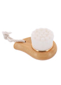 Brosse douce lavante pour visage - bambou/blanc