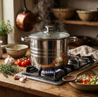 MARMITE INOX 24x19cm - 8,5L - avec couvercle tous feux Montreux Collection
