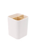Support Brosse à dents - Blanc - Bambou