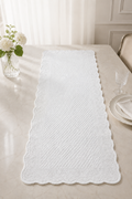 Napperon Brodé 50x120cm - Blanc