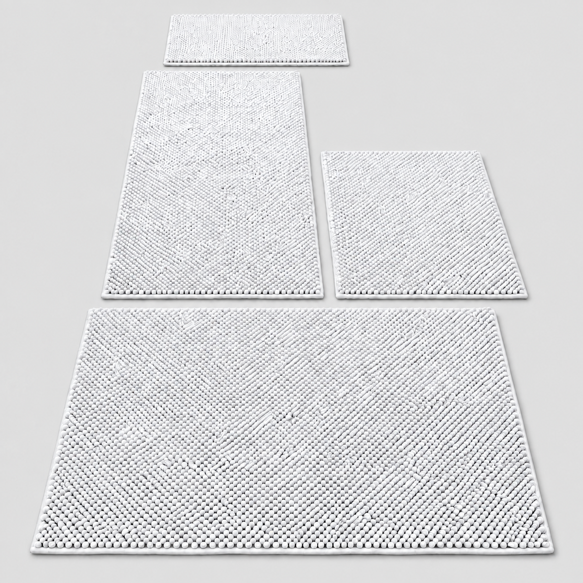Jeu de tapis boules - Caravane 5m30 jusqu’à 5m90 - Couleur Blanc