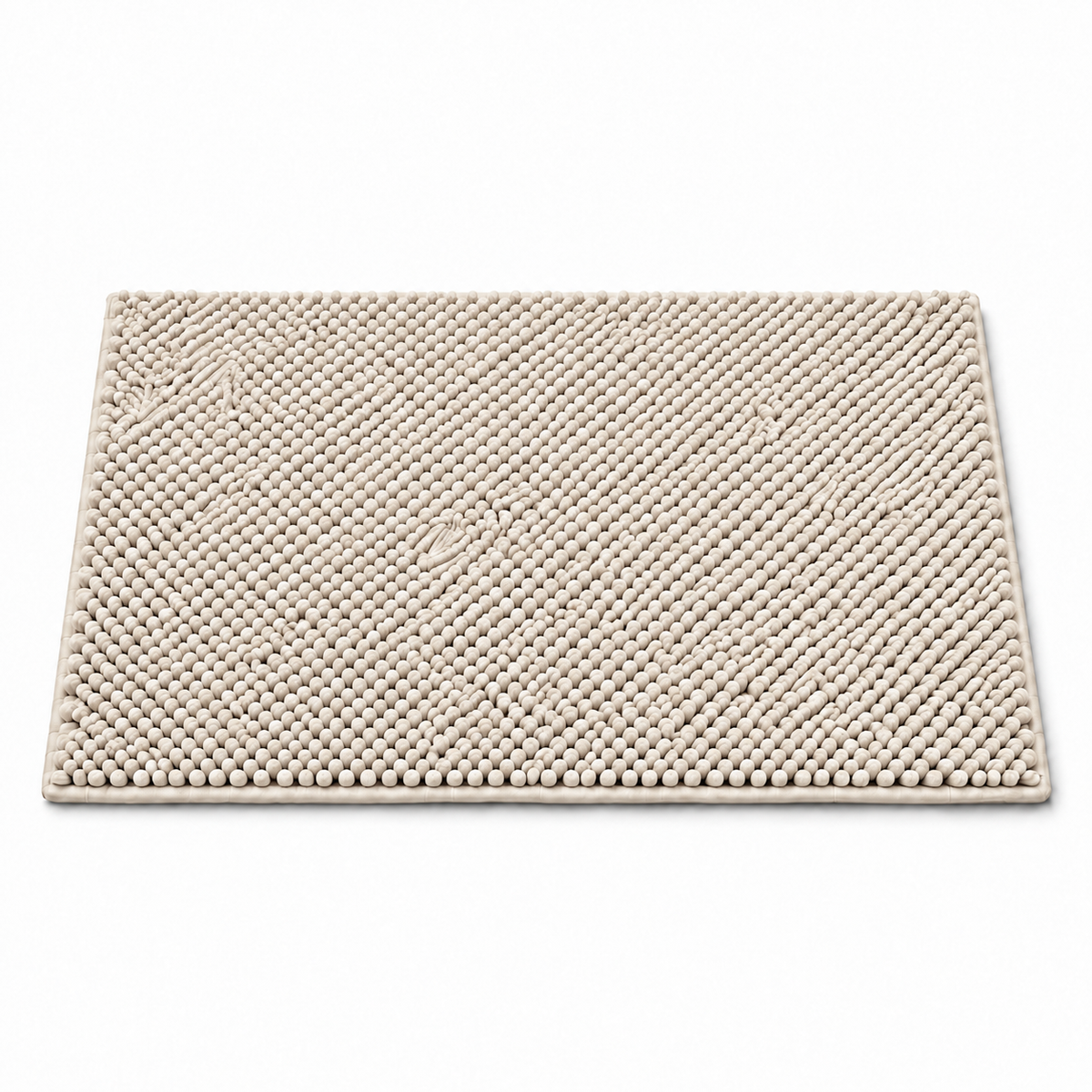 Tapis boules -60x90cm - Couleur Écru