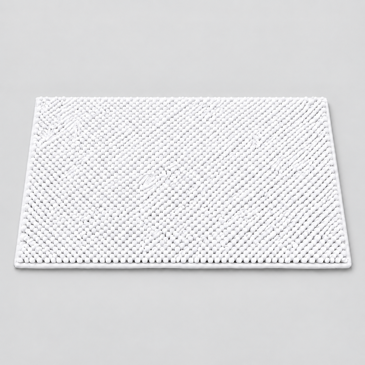 Tapis boules -60x90cm - Couleur Blanc