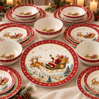 Service de Noël 24 pièces 2026 - Porcelaine