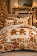 Housse de couette pain d’épice 200x200 - 100% Coton
