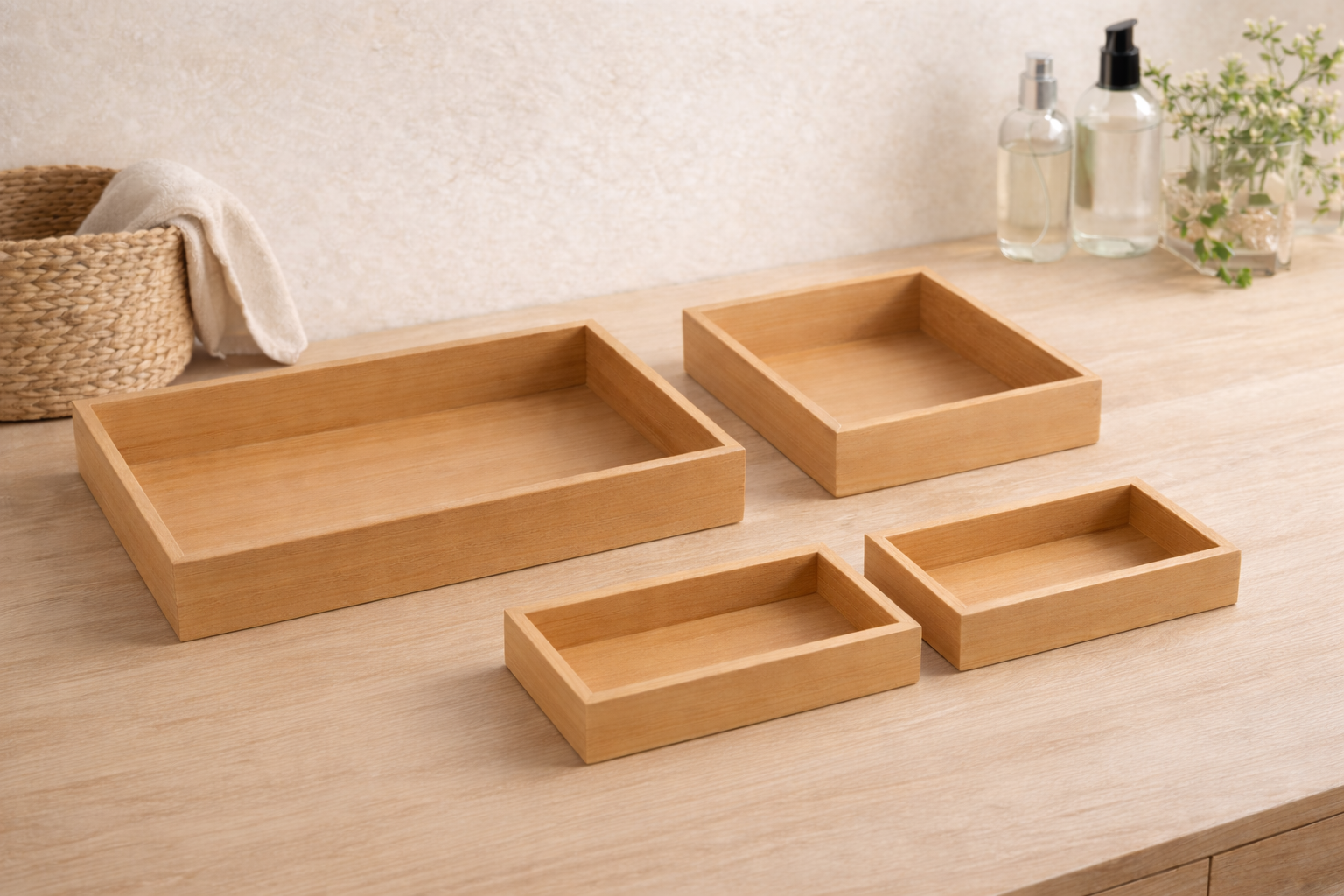 Organisateur de tiroir Bambou