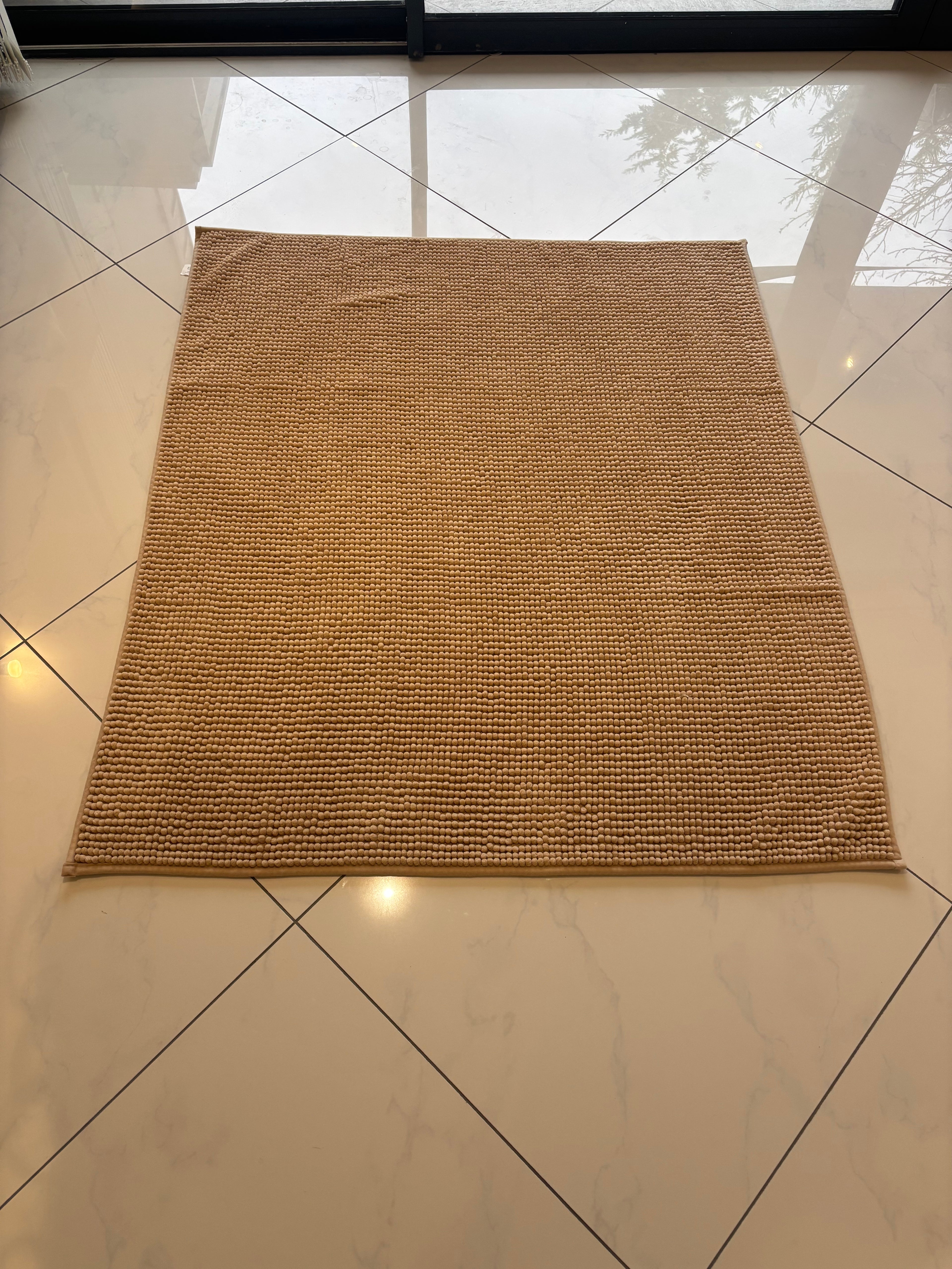 Tapis Boule Beige 110x130 cm