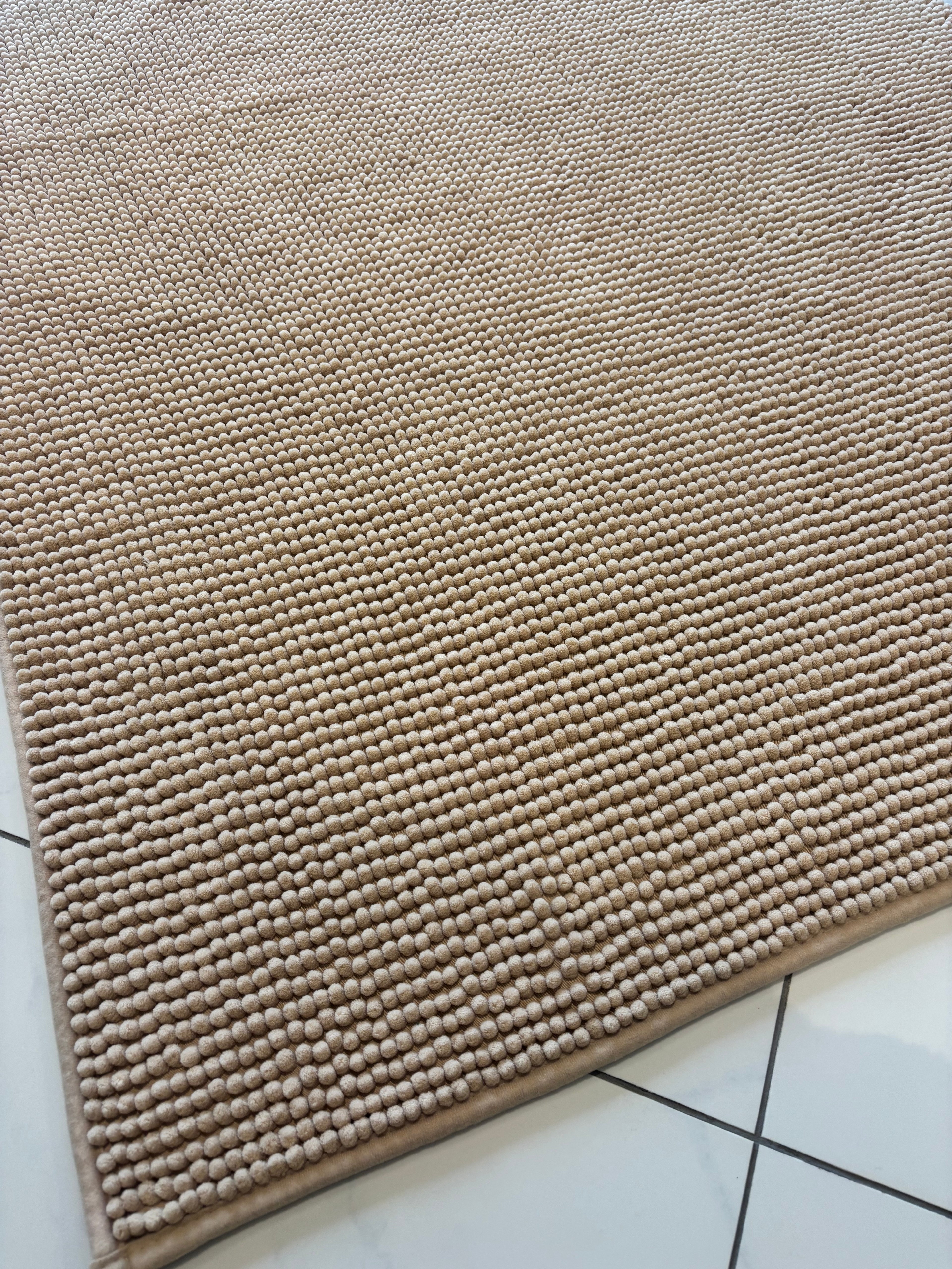 Tapis Boule Beige 110x130 cm