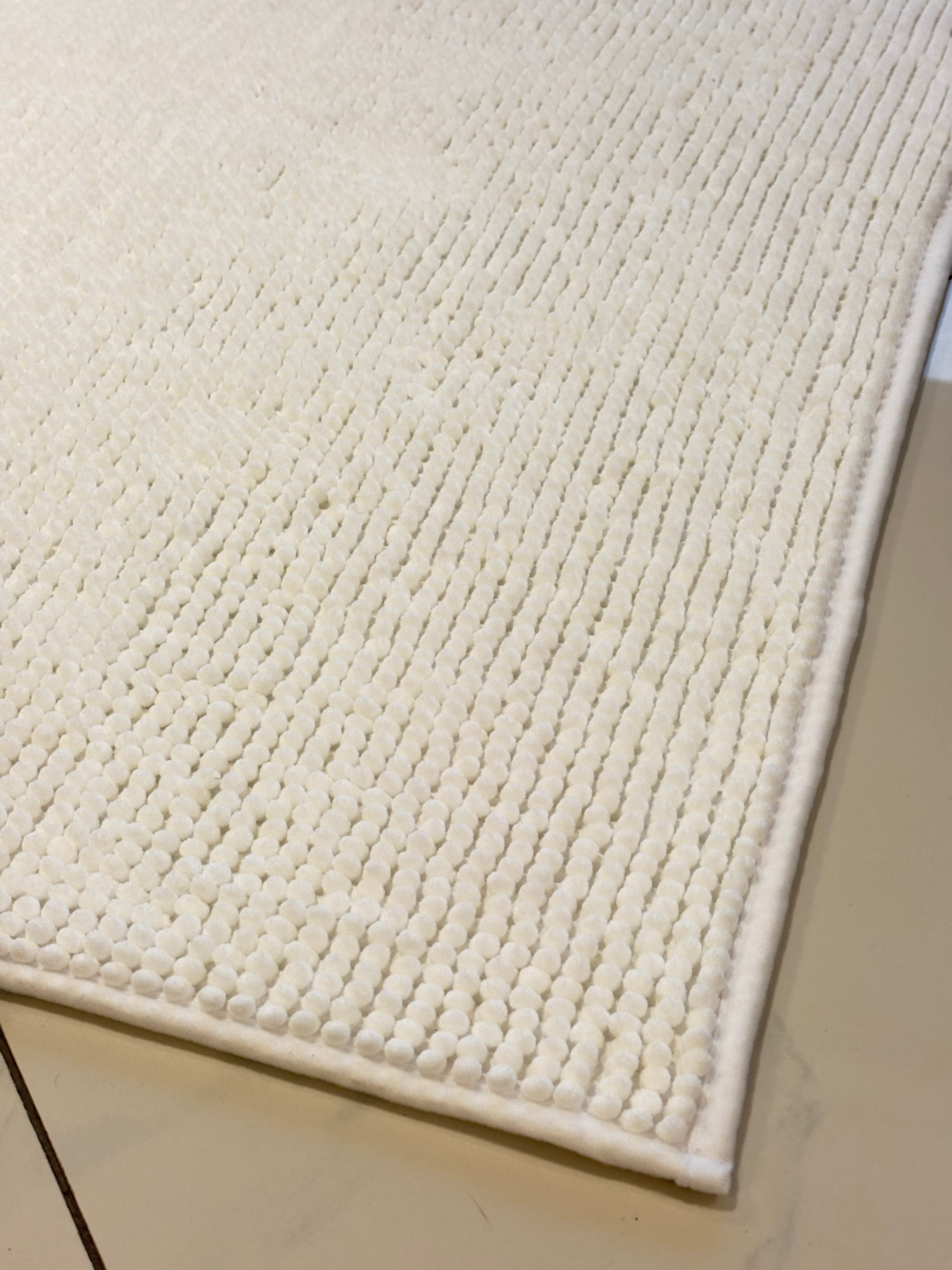 Tapis boule Blanc 110x130cm