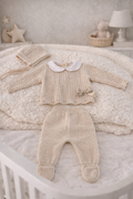 Ensemble bébé 3 pièces - Beige - 0/3 mois