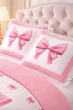Housse de couette Noeud Rose - 200x200cm - 100% coton