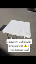 Table Carrée 60cm ⚠️ATTENTION : À COMMANDER SEUL / LIVRAISON À DOMICILE UNIQUEMENT