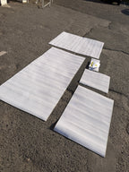 Nouveau Jeu de tapis plastique 5m90 Blanc