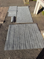 Nouveau Jeu de tapis plastique 5m90 Gris